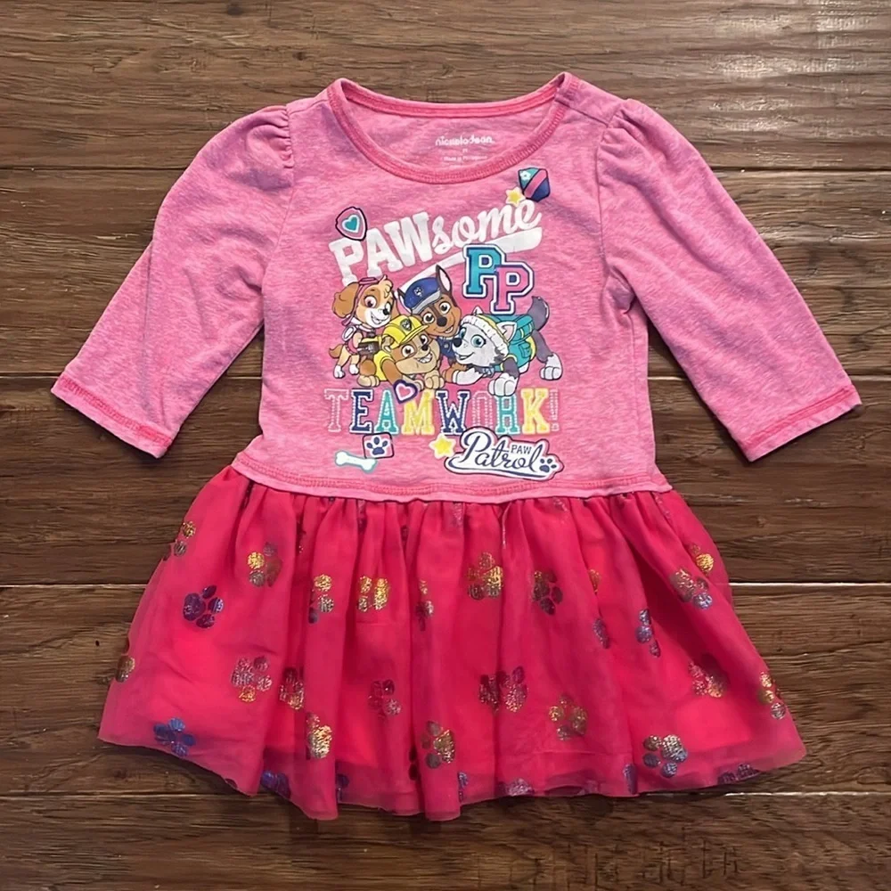 Nickelodeon Girls Paw Patrol Pink Tutu Dress 2T